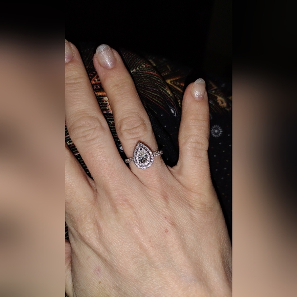 14k sz 7 Vera Wang Love engagement ring - Picture 6 of 16